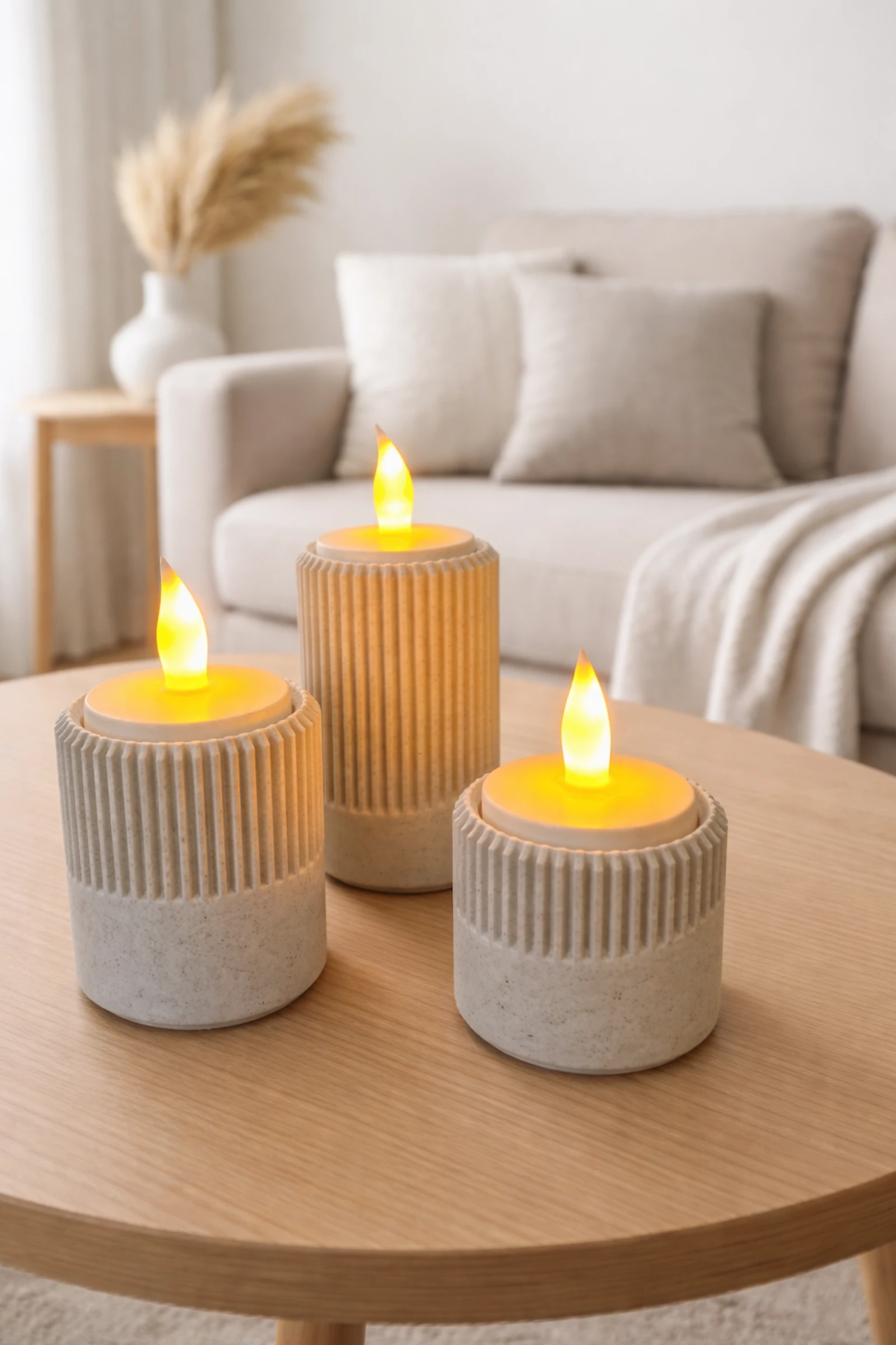Decoratieve houders voor LED kaarsen – 3D  🤍